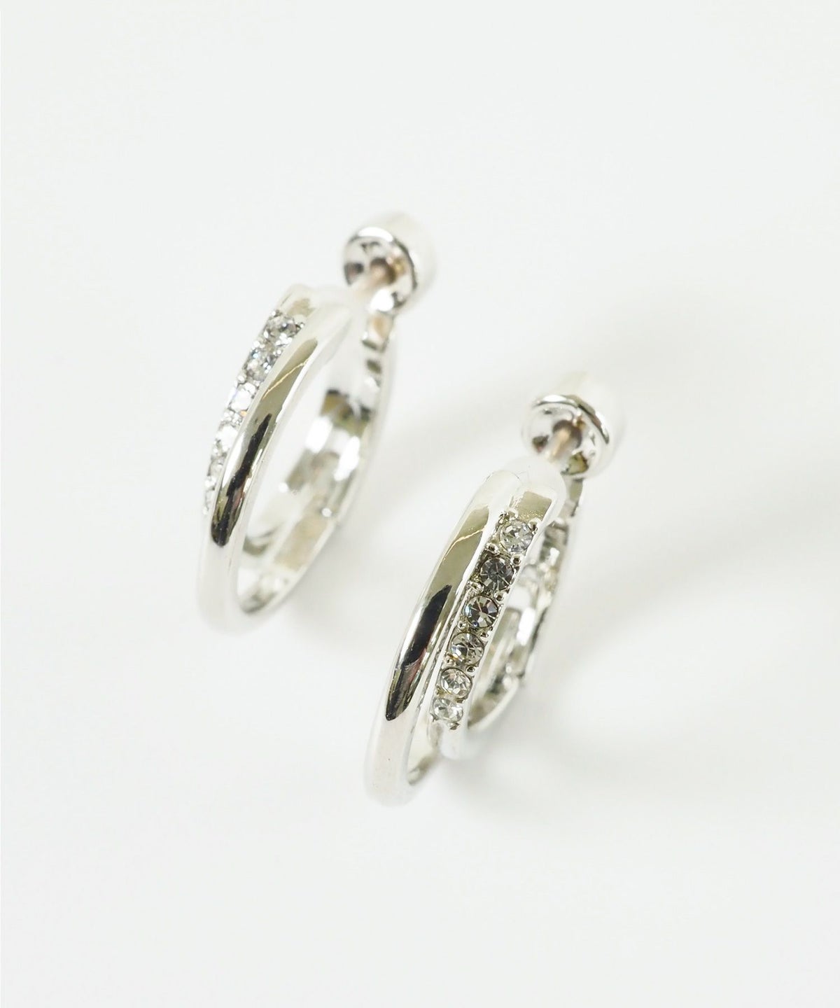 【web限定】ルミストーンフープ樹脂コーティングスムースピアス【Lumirise】