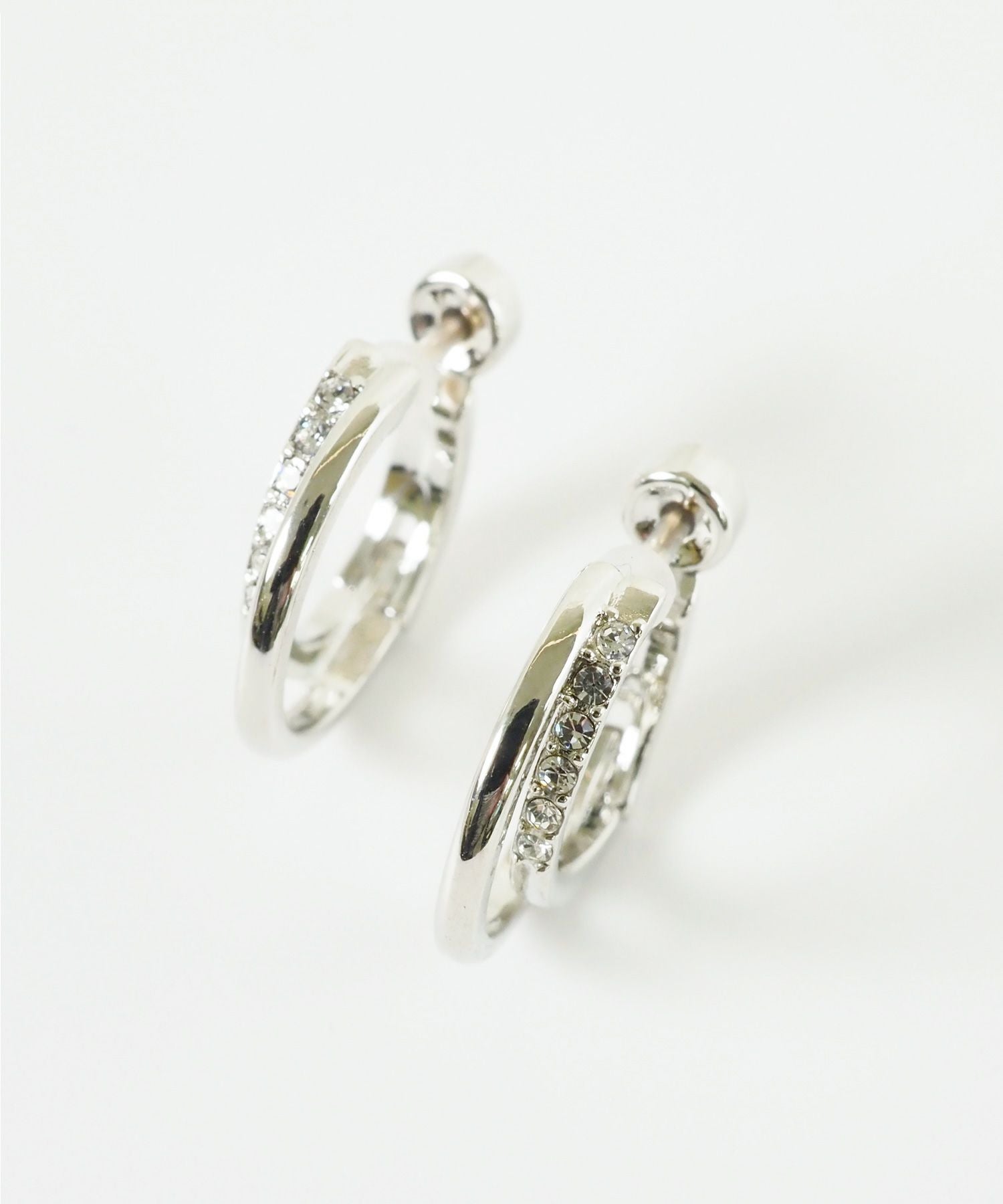 【web限定】ルミストーンフープ樹脂コーティングスムースピアス【Lumirise】