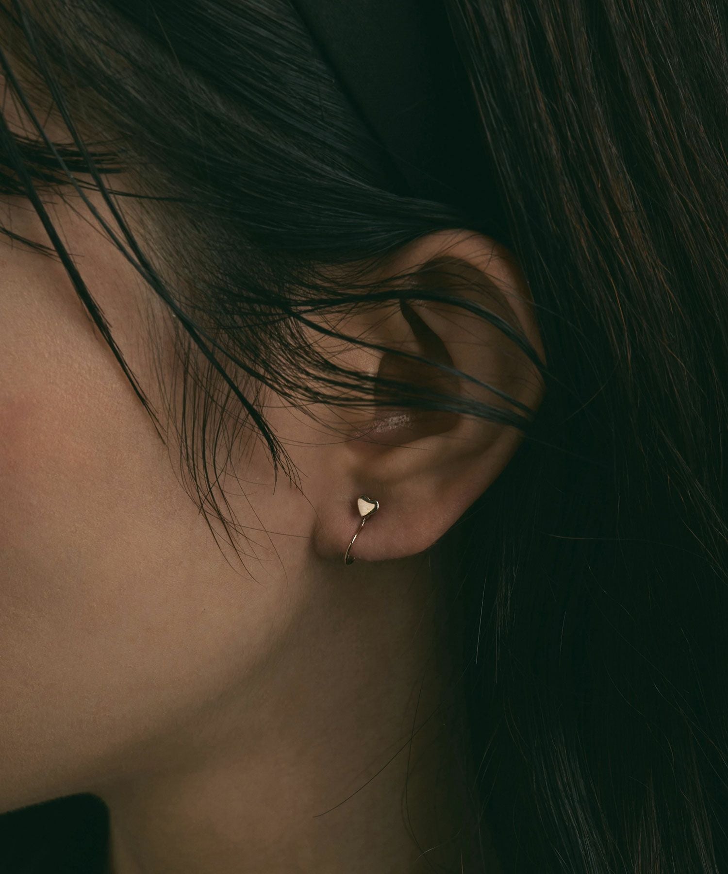 【web限定】ルミミニハートループフィットイヤリング【Lumirise】