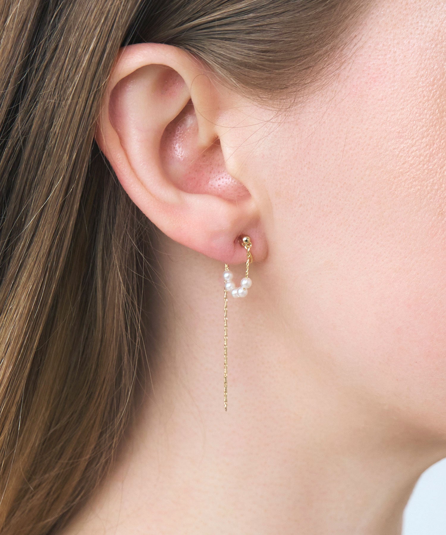 【web限定】ルミリバーシブルループフィットイヤリング【Lumirise】