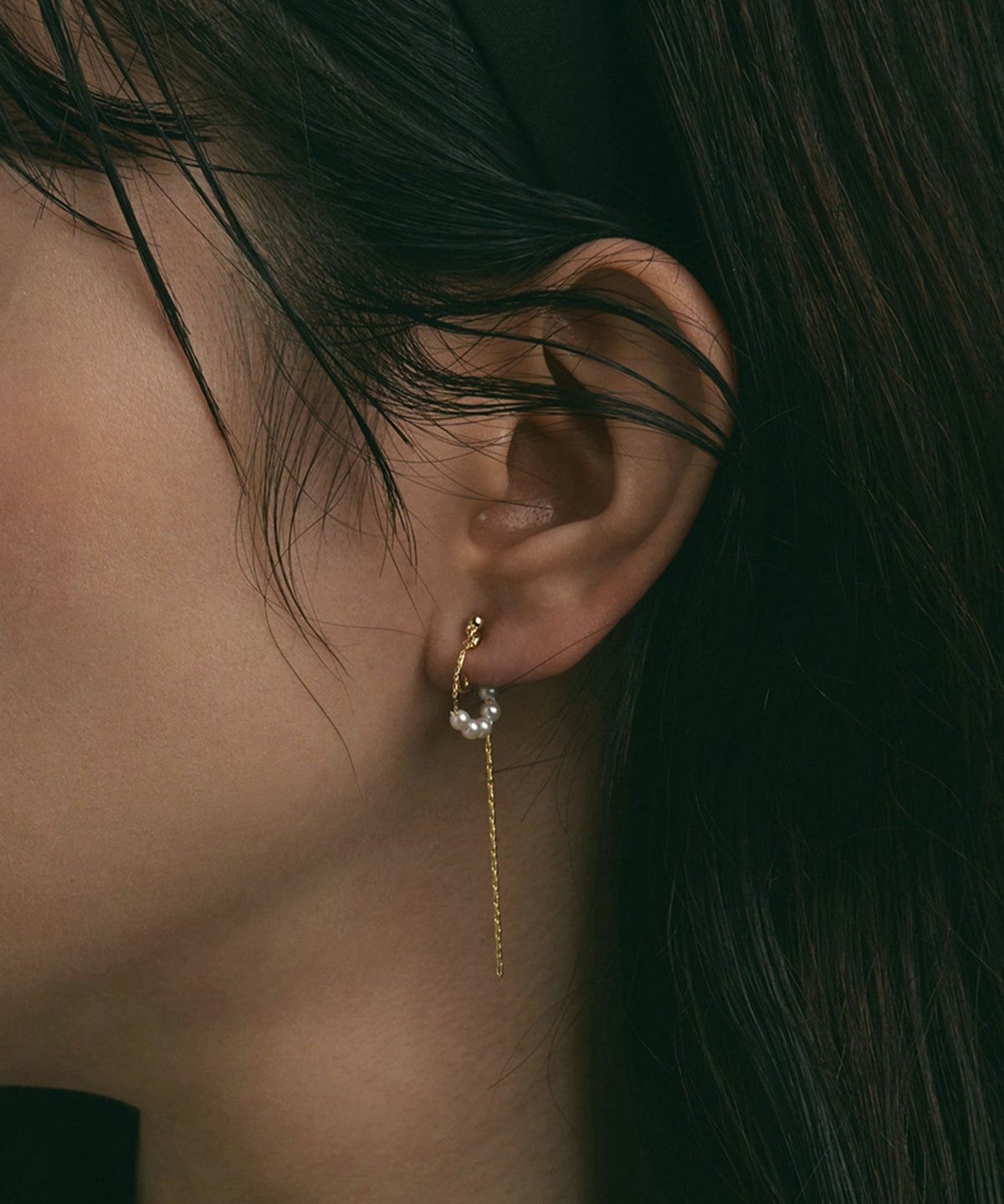 【web限定】ルミリバーシブルループフィットイヤリング【Lumirise】