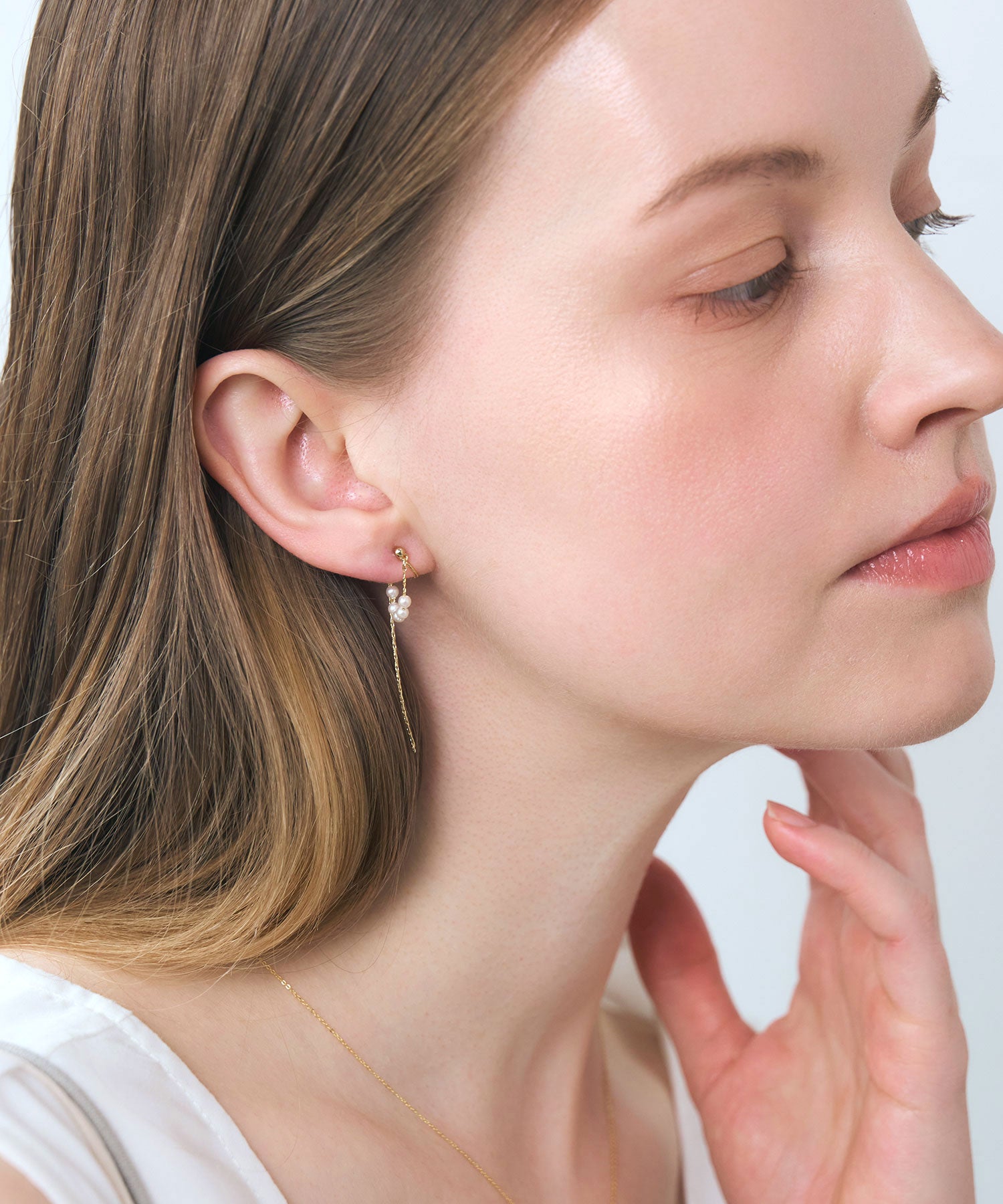 【web限定】ルミリバーシブルループフィットイヤリング【Lumirise】