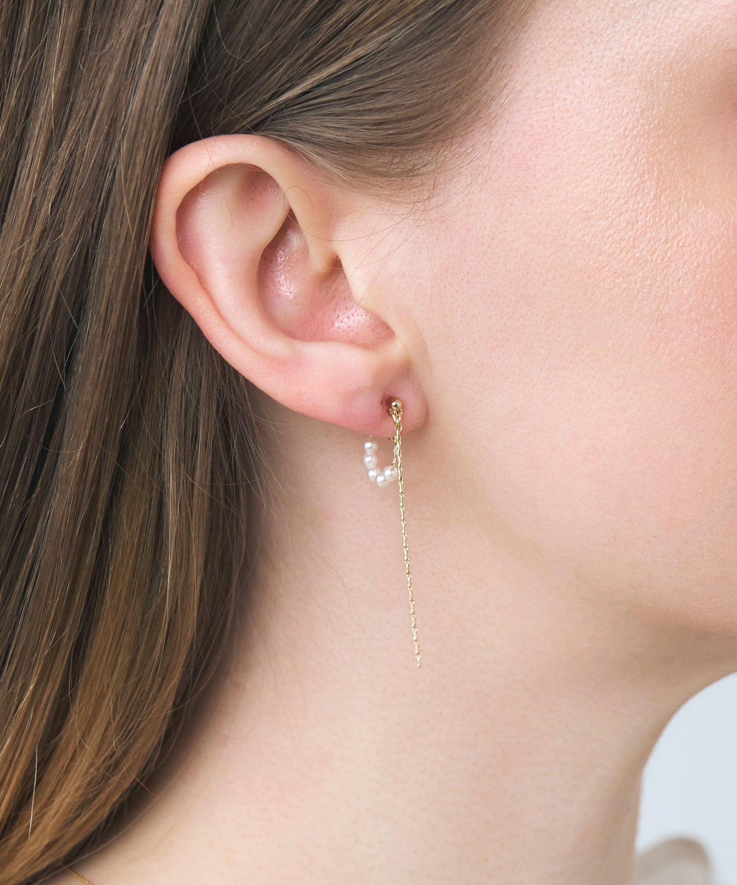 【web限定】ルミリバーシブルループフィットイヤリング【Lumirise】