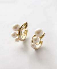 【web限定】ルミニュアンスパールループフィットイヤリング【Lumirise】