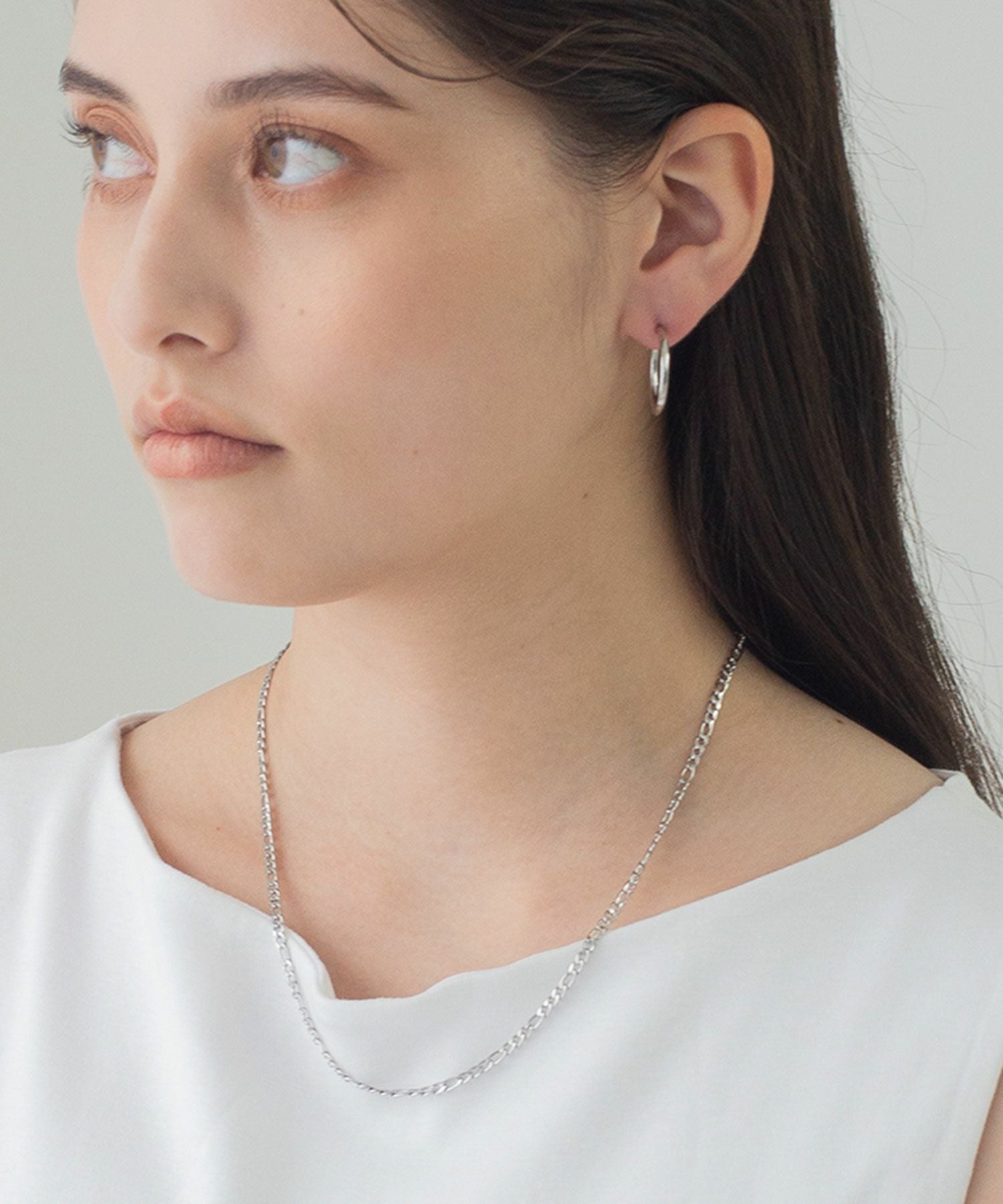 フィガロチェーンステンレスネックレス