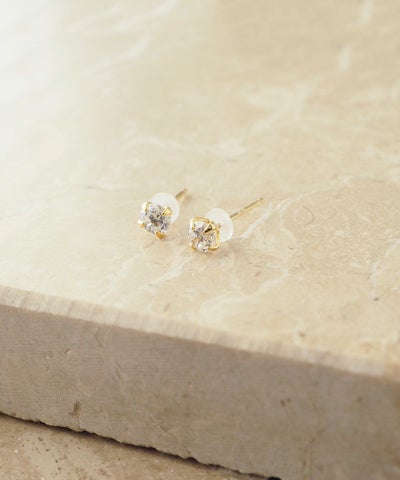 K18 ゴールド ハートピアス＆リングセット(junk items) 20%off】パヴェ 