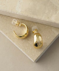 メタルフープK18ポストピアス