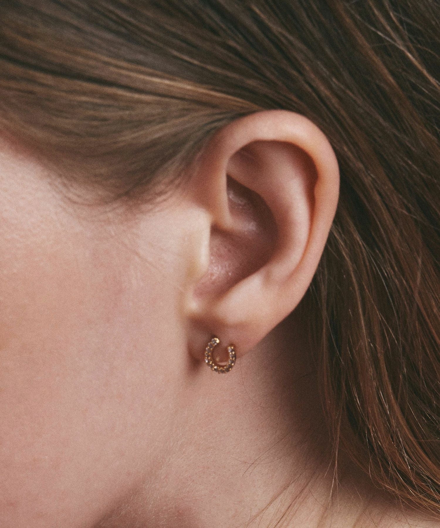 ホースシューキュービックピアス【MUK petite charme】