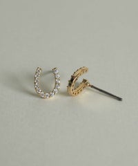 ホースシューキュービックピアス【MUK petite charme】