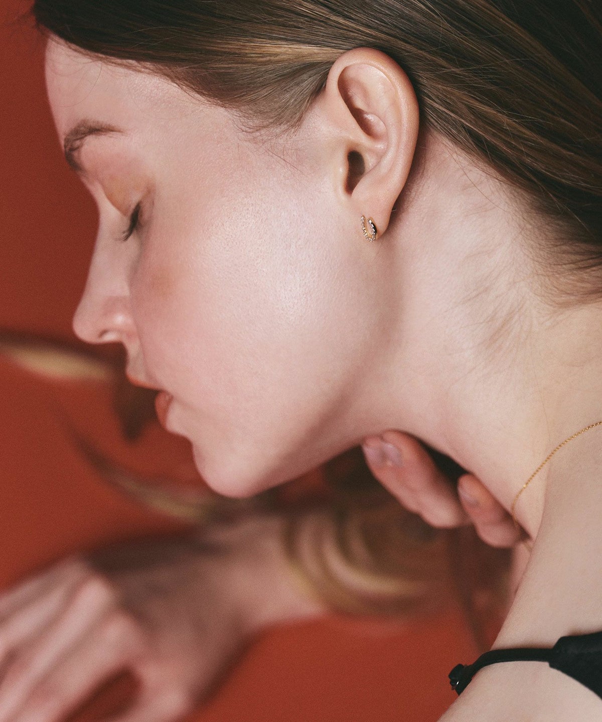 ホースシューキュービックピアス【MUK petite charme】