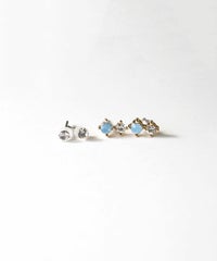 カラーストーンピュアチタンポストピアス