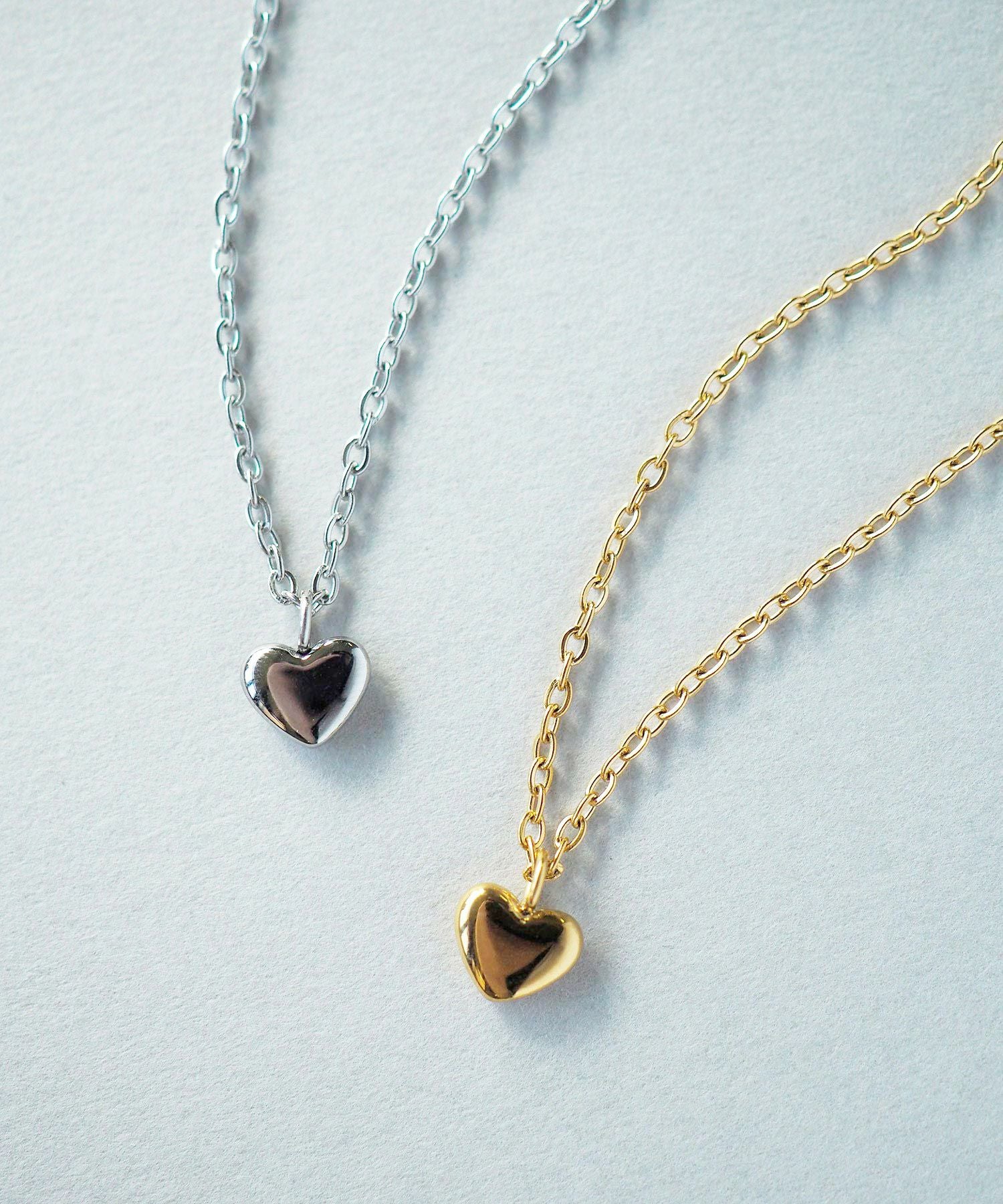 【web限定】ルミプチハートステンレスネックレス【Lumirise】