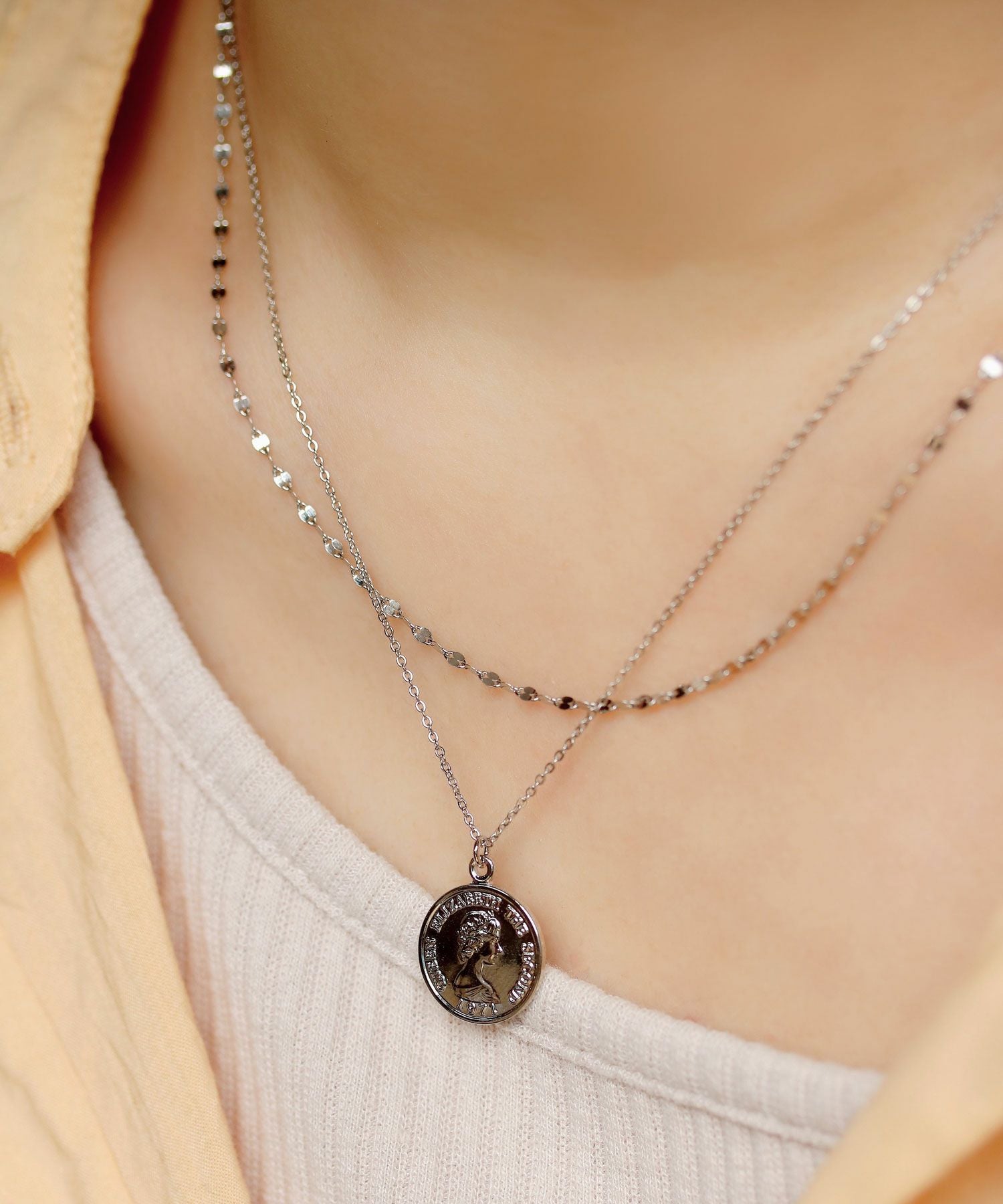 ペタルチェーンネックレス【MUK petite charme】