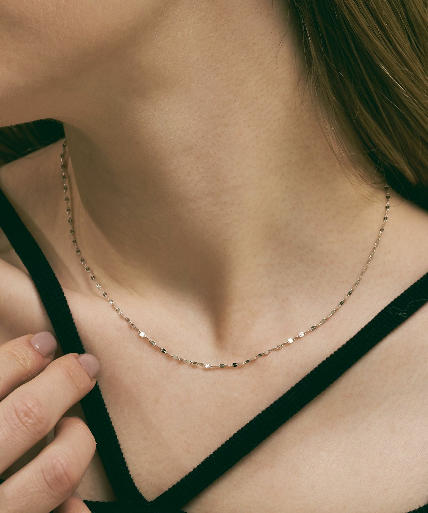 ペタルチェーンネックレス【MUK petite charme】