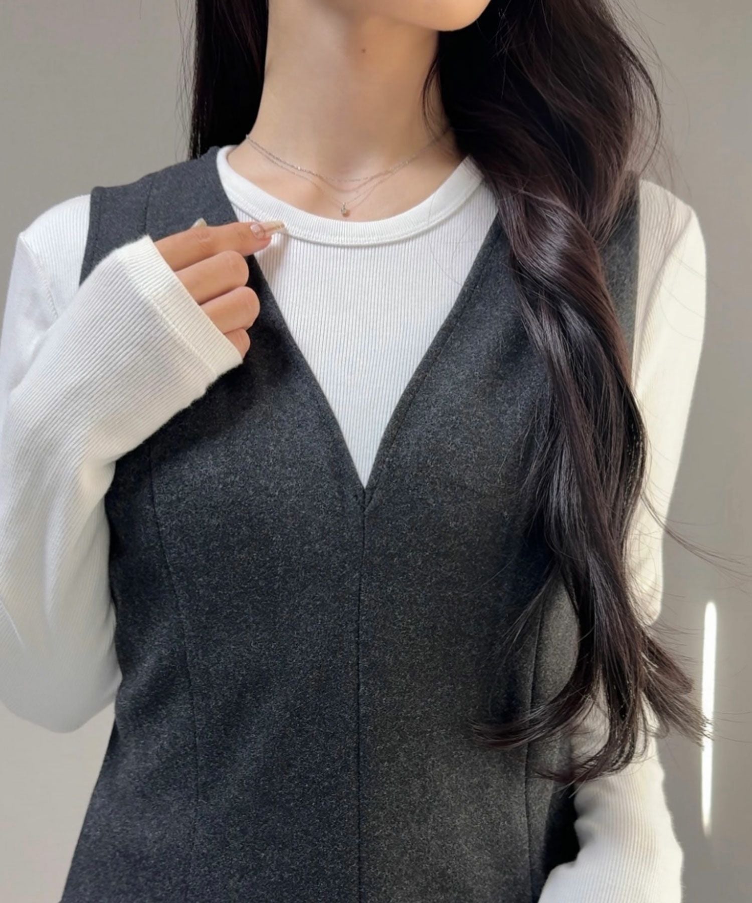 スクリューチェーンネックレス【MUK petite charme】