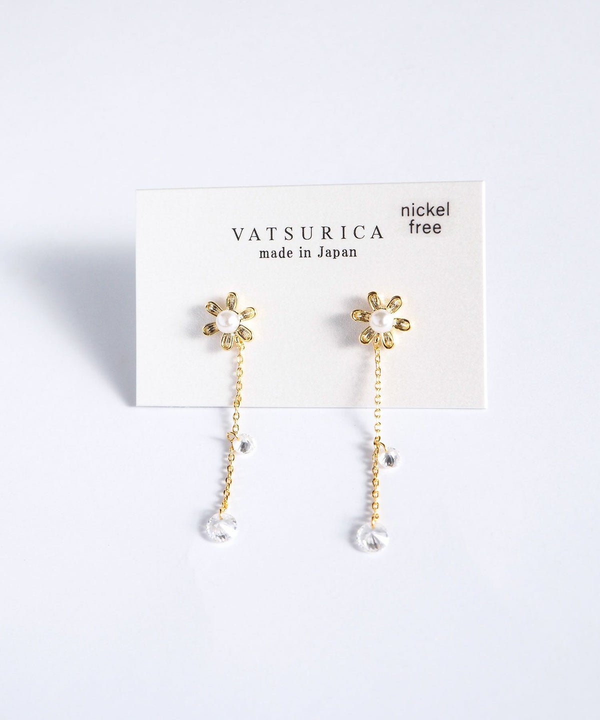 デイジーチェーンチタンポストピアス