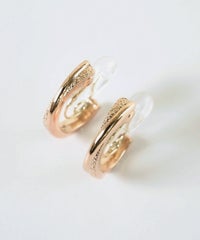 【web限定】ルミスターダストクリスタルループフィットイヤリング【Lumirise】