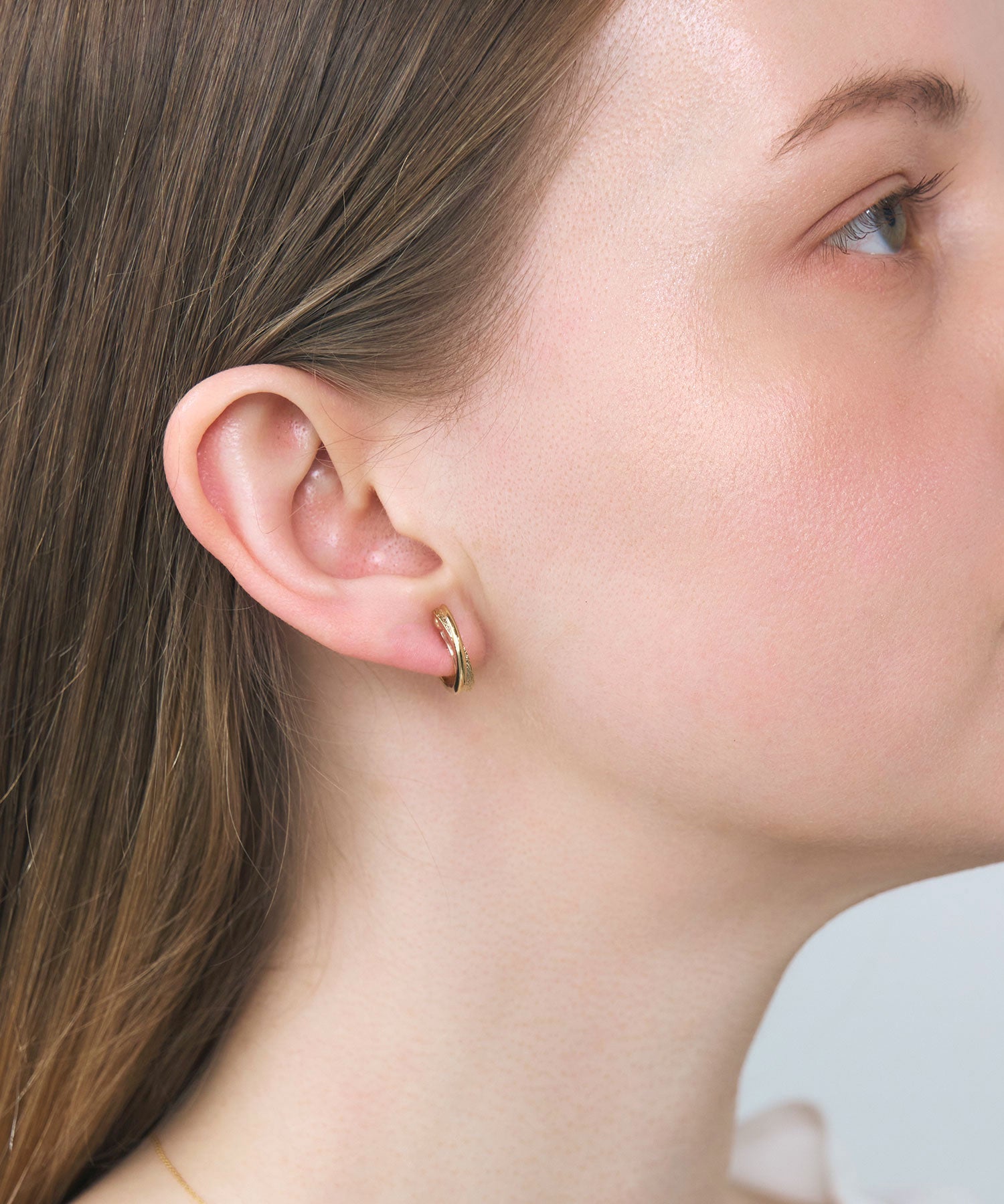 【web限定】ルミスターダストクリスタルループフィットイヤリング【Lumirise】