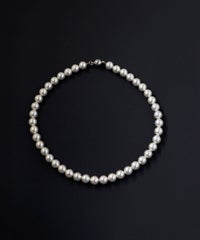 磨き貝パールネックレス(8mm/38cm)【JUNO PREMIUM】