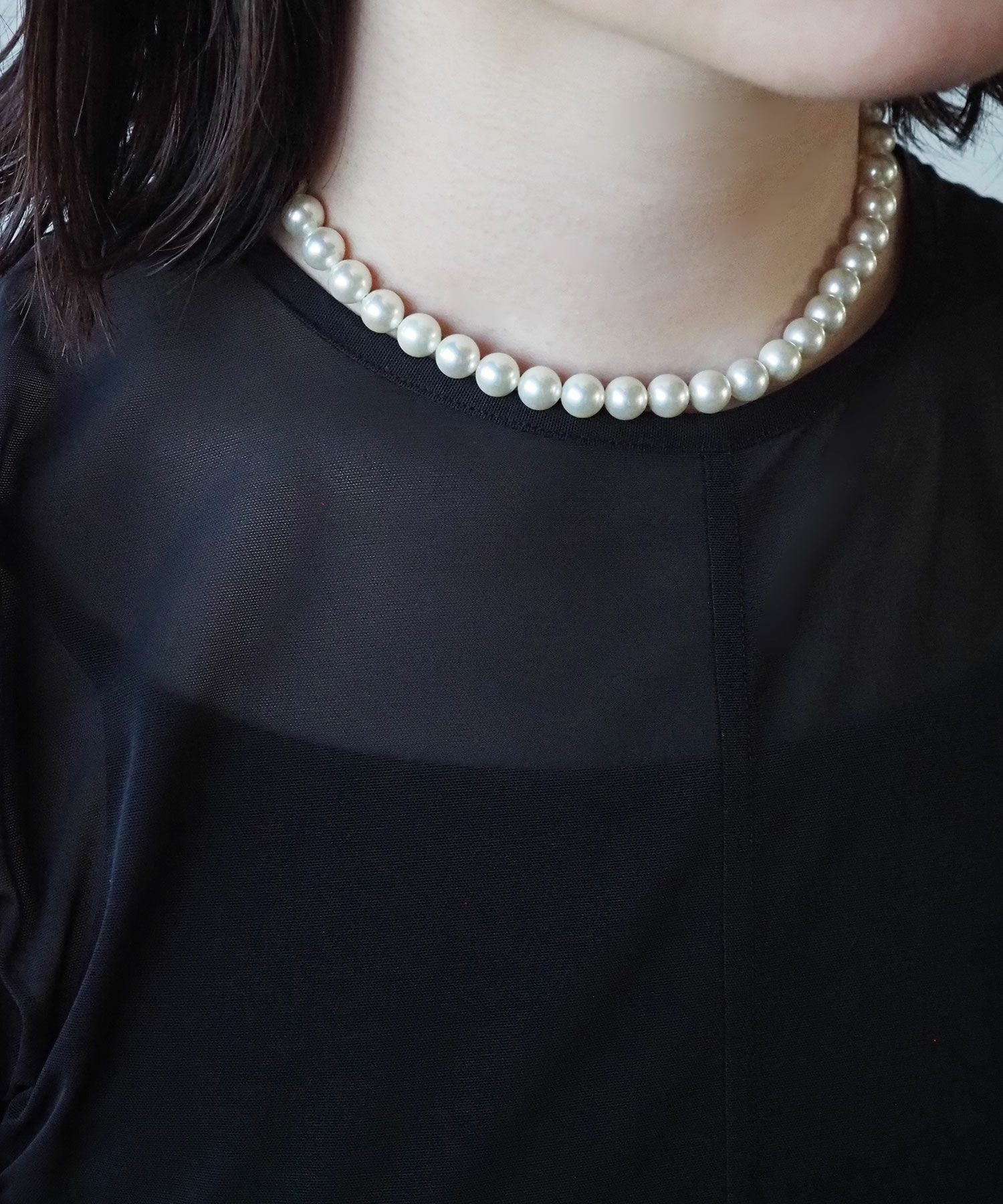 磨き貝パールネックレス(8mm/38cm)【JUNO PREMIUM】 | 【公式】MUK