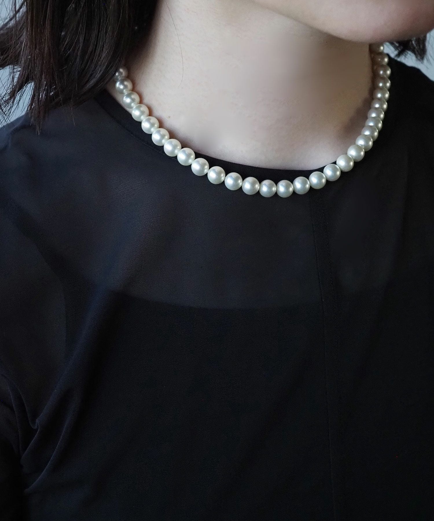 磨き貝パールネックレス(8mm/42cm)【JUNO PREMIUM】 | 【公式】MUK