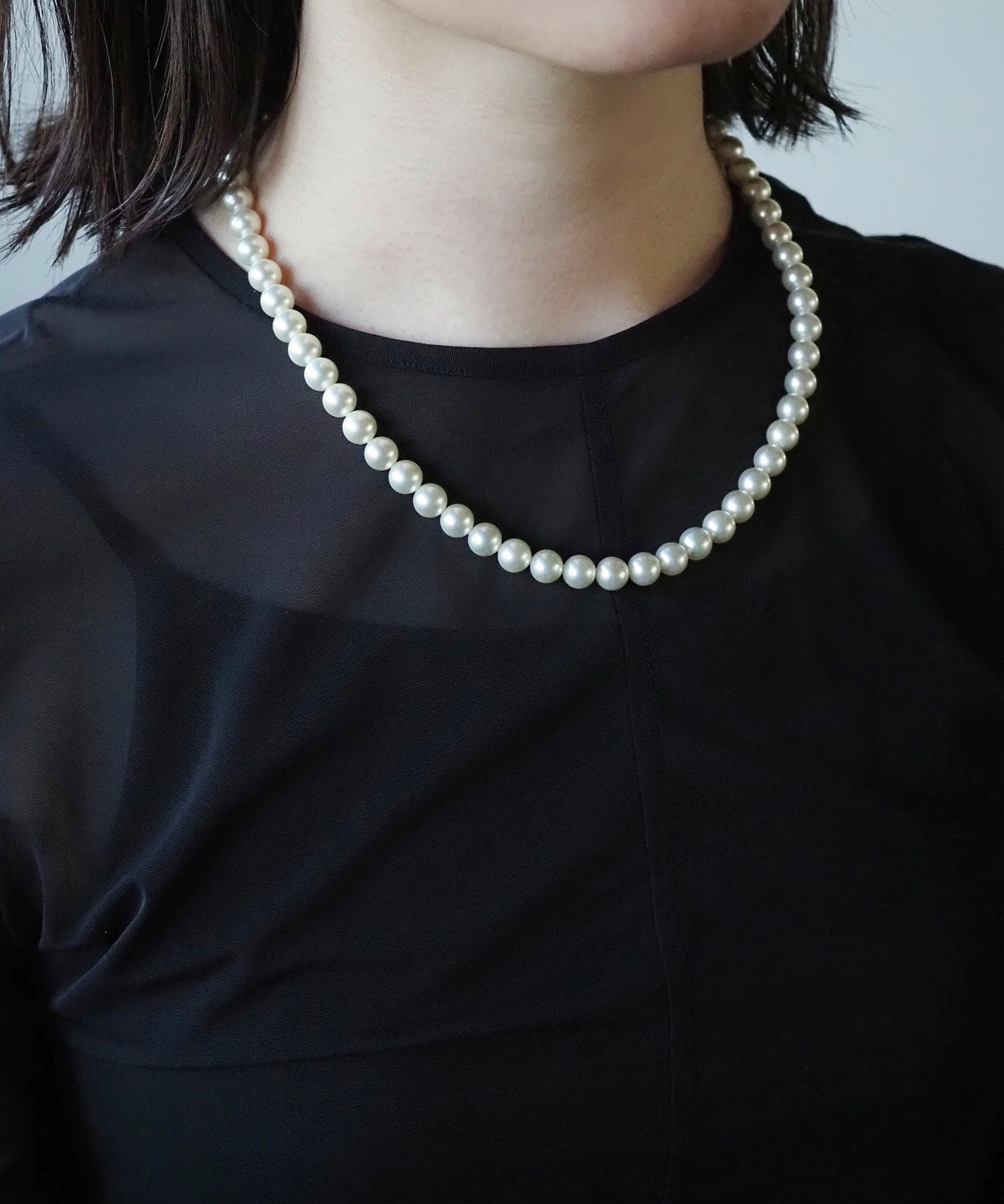 磨き貝パールネックレス(8mm/50cm)【JUNO PREMIUM】 | 【公式】MUK