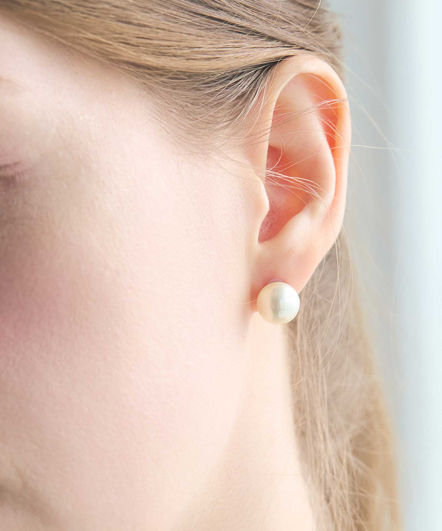 磨き貝パールチタンポストピアス(10mm)【JUNO PREMIUM】 | 【公式】MUK