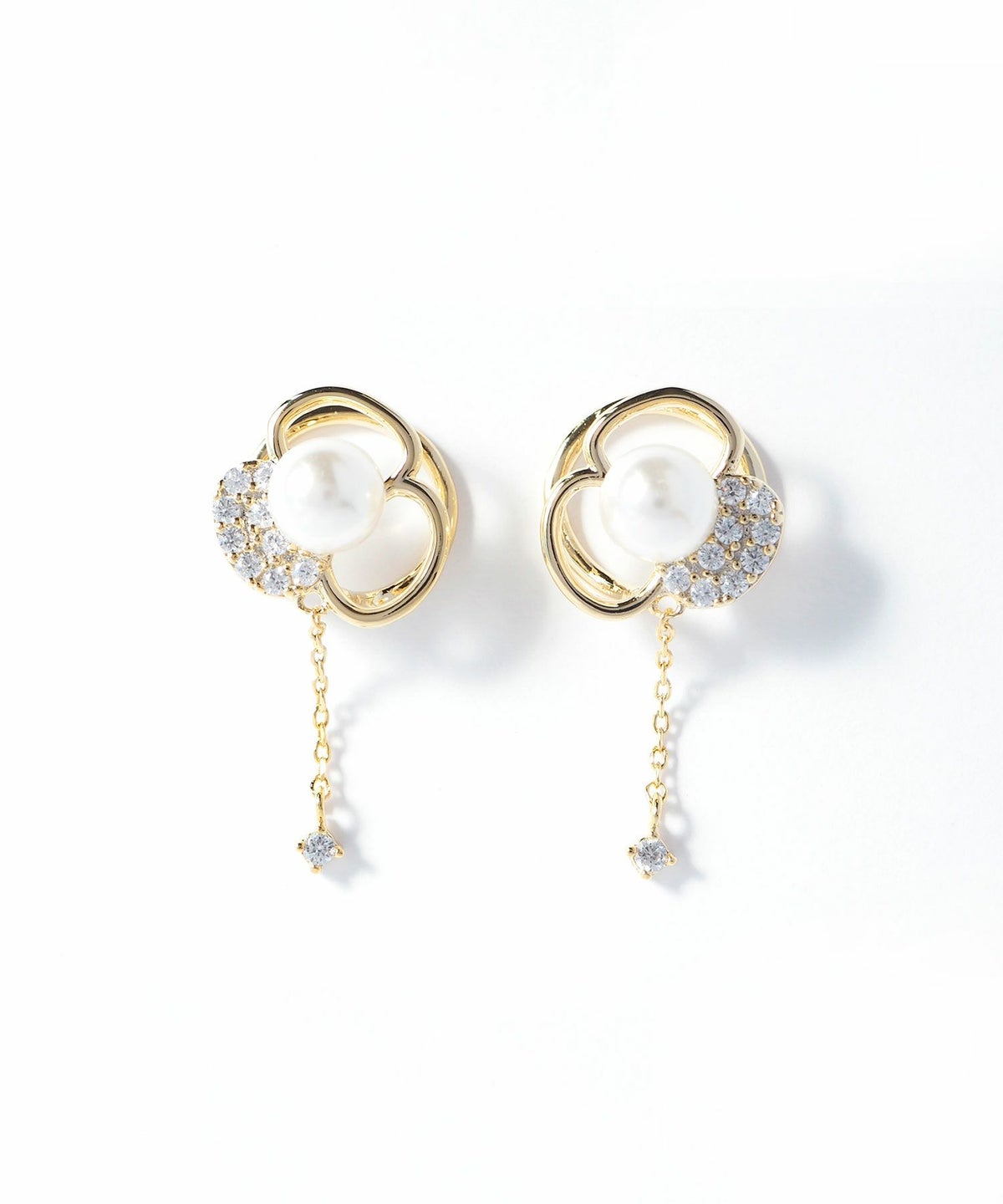 【MUK別注/web限定】ワンパヴェペタルラウンドメタルイヤリング