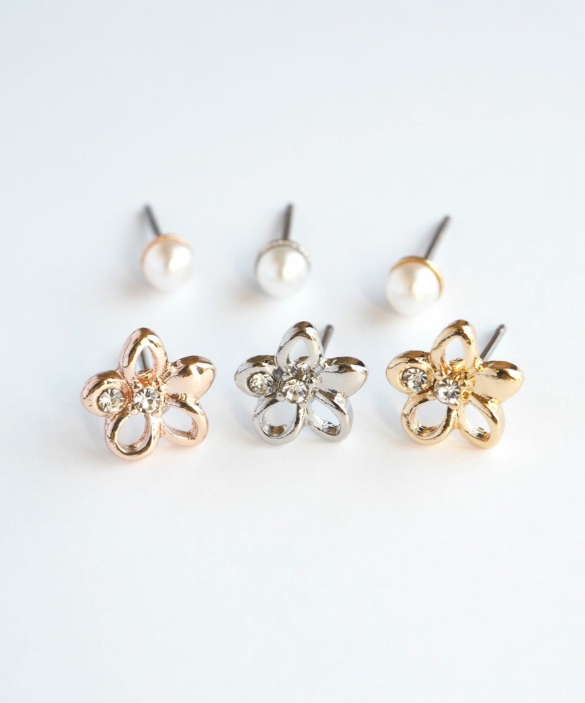 フラワーセットサージカルステンレスポストピアス