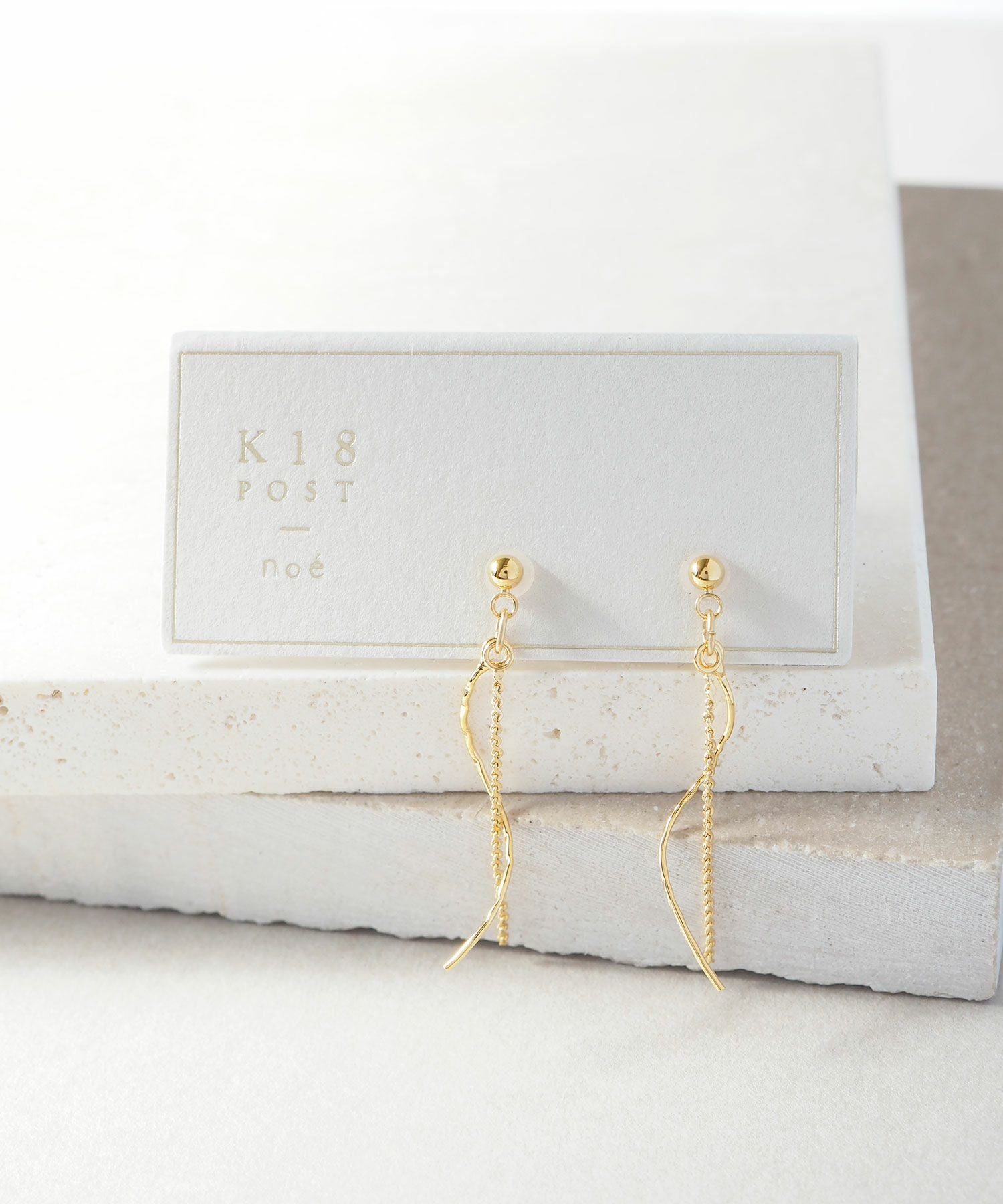 チェーンウェーブK18ポストピアス | 【公式】MUK ONLINE SHOP｜人気