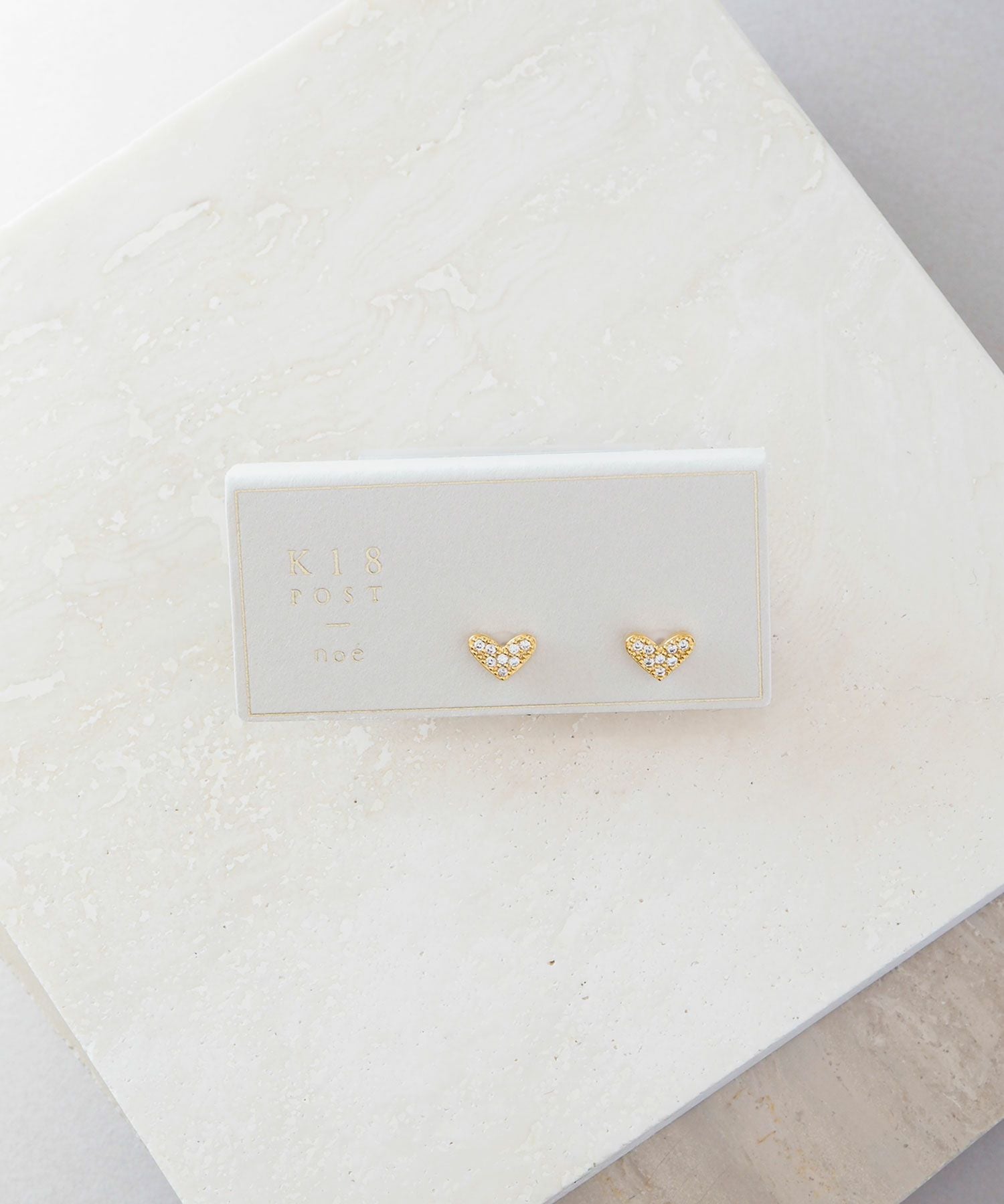10％off】パヴェハートK18ポストピアス | 【公式】MUK ONLINE SHOP