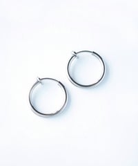 ステンレスパイプイヤリング14mm