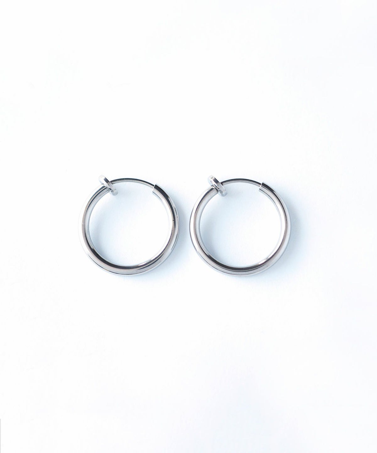 ステンレスパイプイヤリング14mm