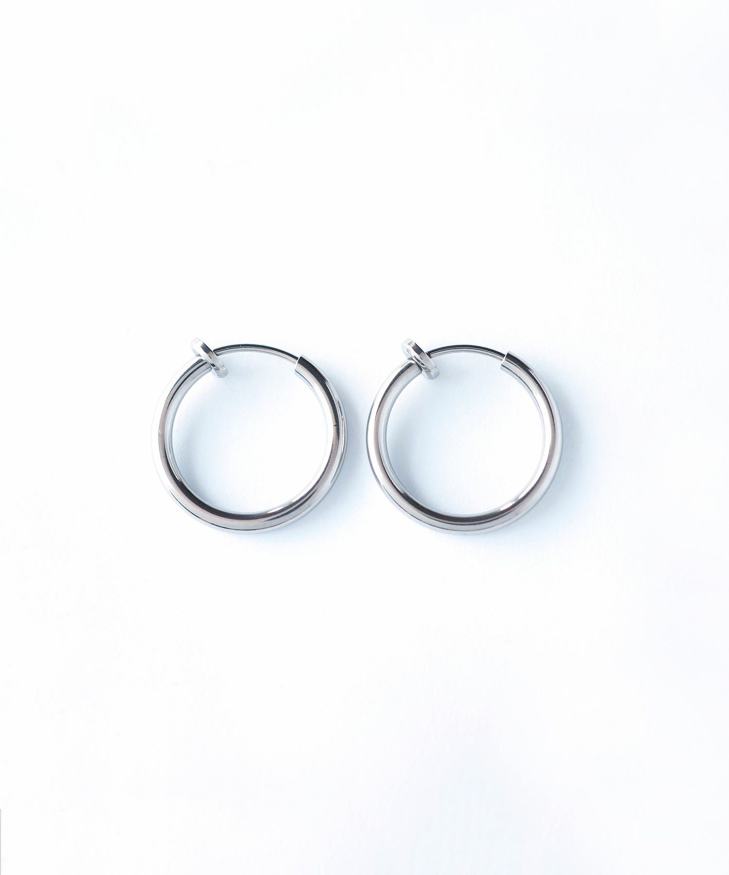 ステンレスパイプイヤリング14mm