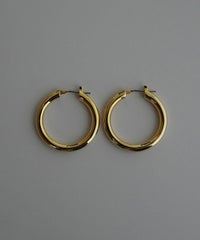 SleekアークシェイプフープピアスL