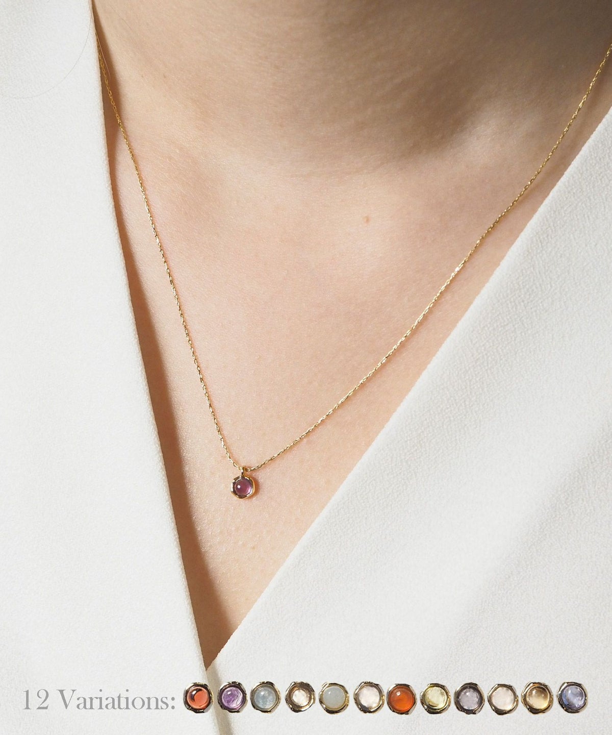 誕生石ネックレス【MUK Dreamy stone】