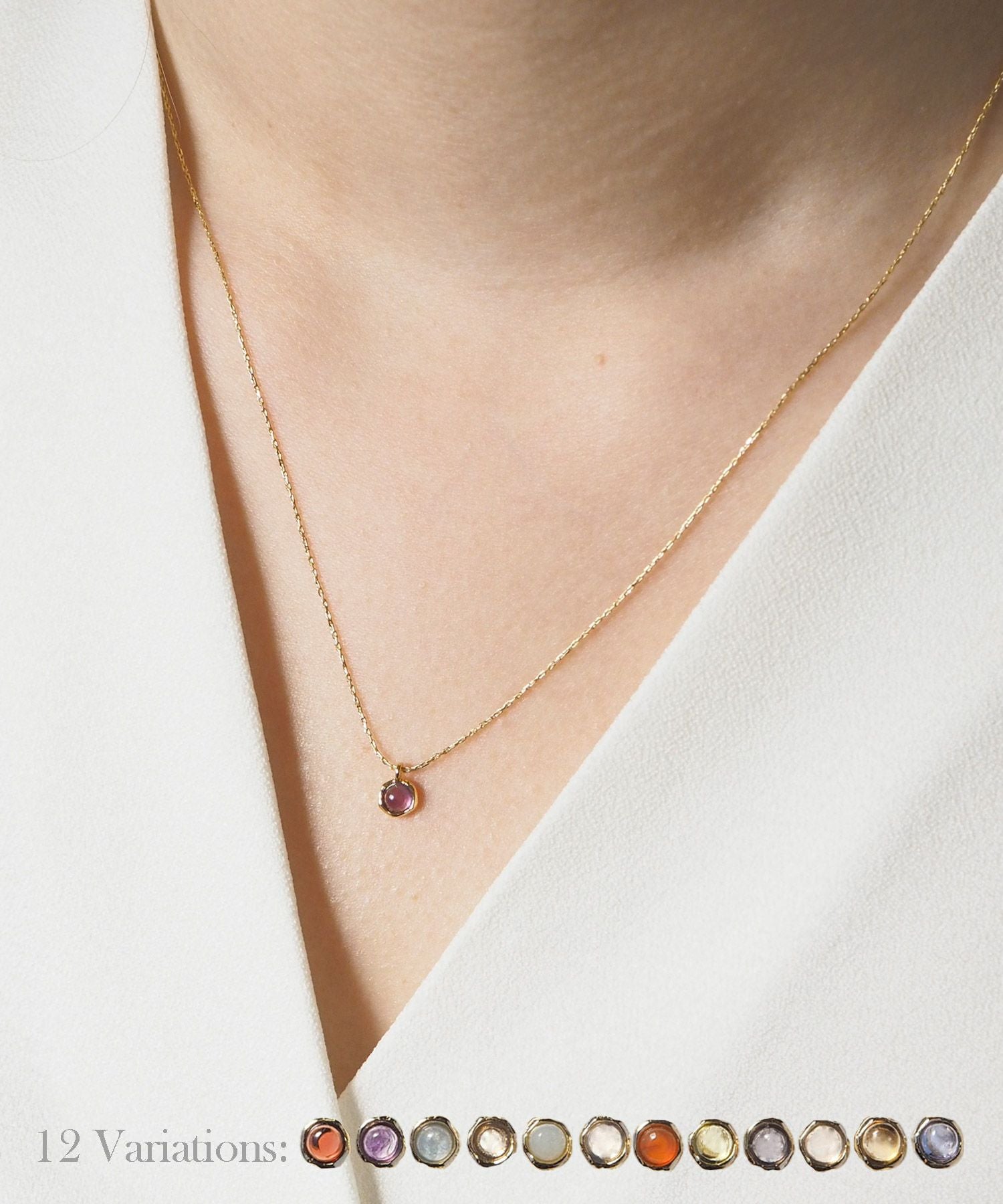 誕生石ネックレス【MUK Dreamy stone】