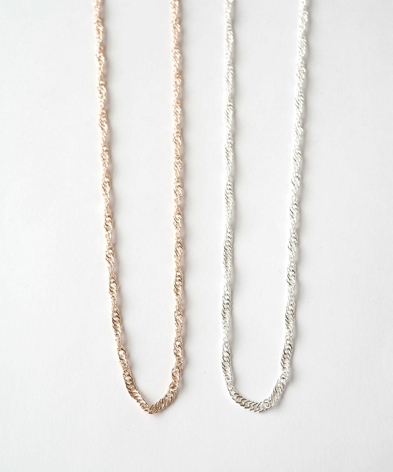 スクリューチェーンネックレス【MUK】