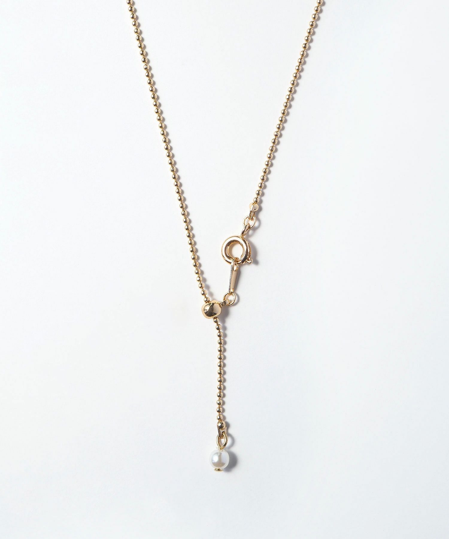 ドライフラワークリアシャイニーネックレス