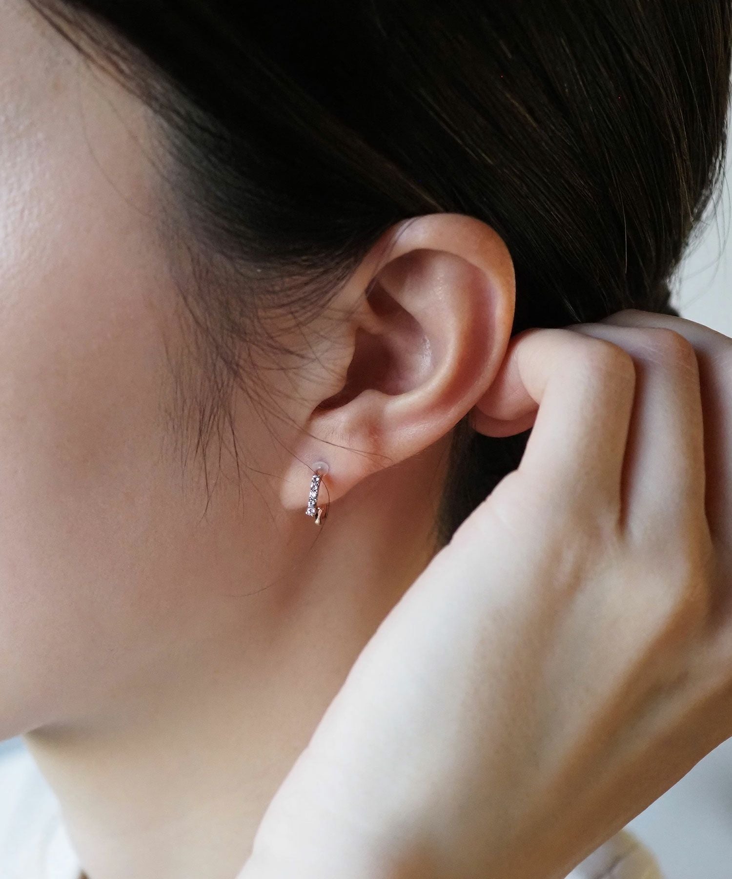 ウィンドフープピュアチタンポストピアス