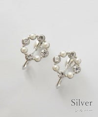 【web限定】ルミビジューリングループフィットイヤリング【Lumirise】