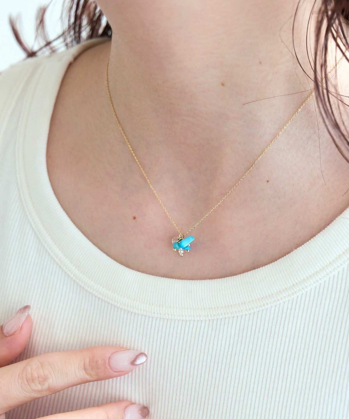 ターコイズアンサンブルネックレス