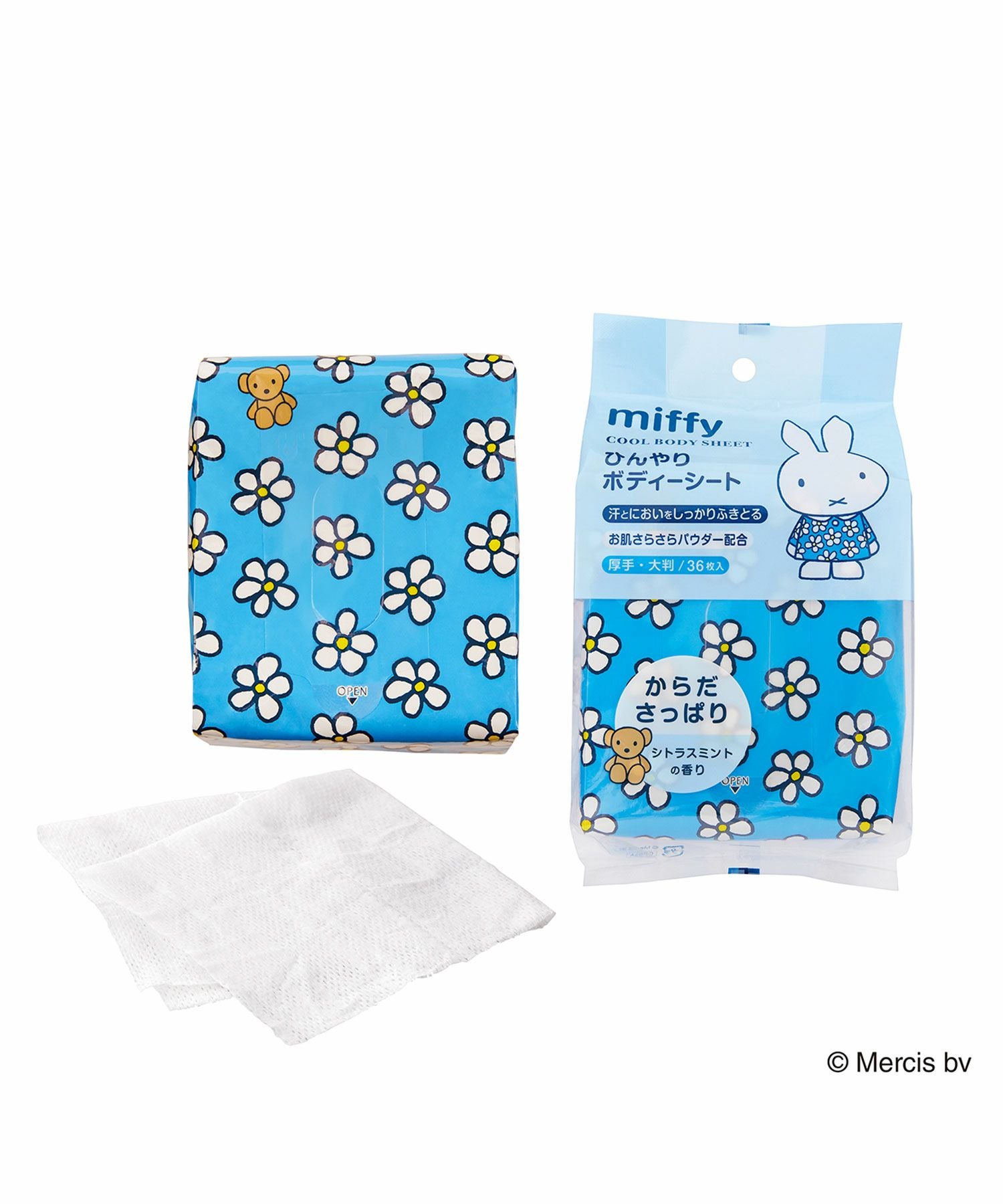 ミッフィーひんやりボディシート
