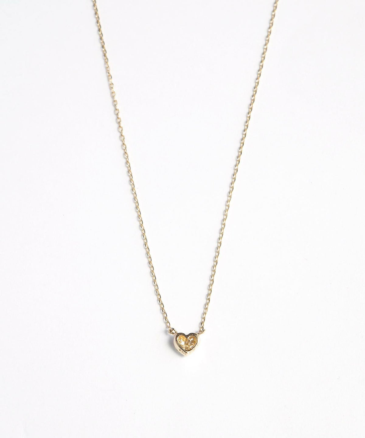 [K10]タイニーハートパヴェダイヤモンドプチペンダント【cucia】