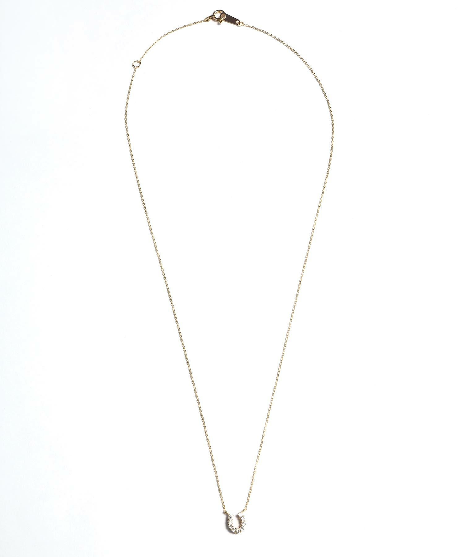 【web限定】[K10]タイニーホースシューパヴェダイヤモンドプチペンダント