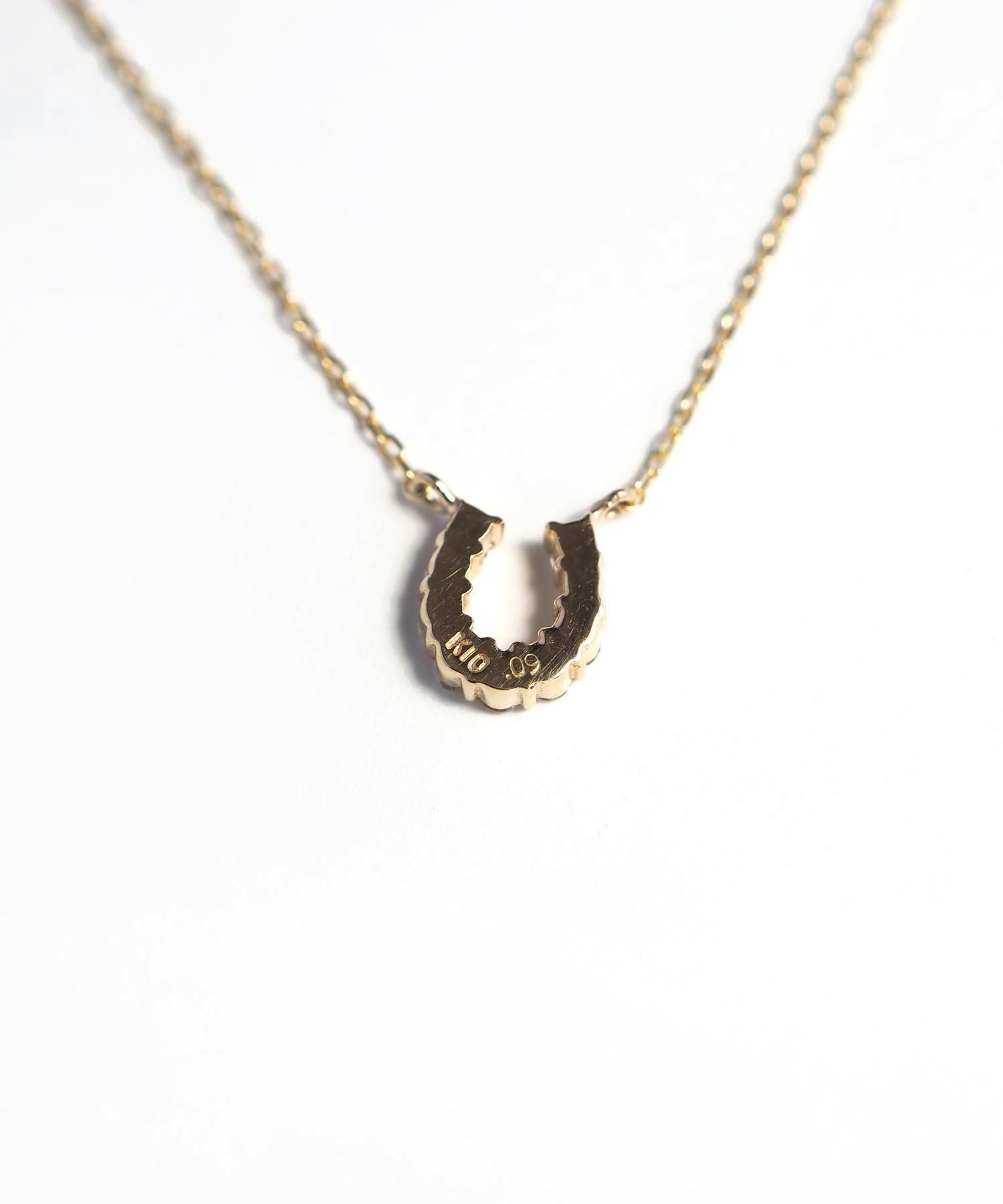 【web限定】[K10]タイニーホースシューパヴェダイヤモンドプチペンダント