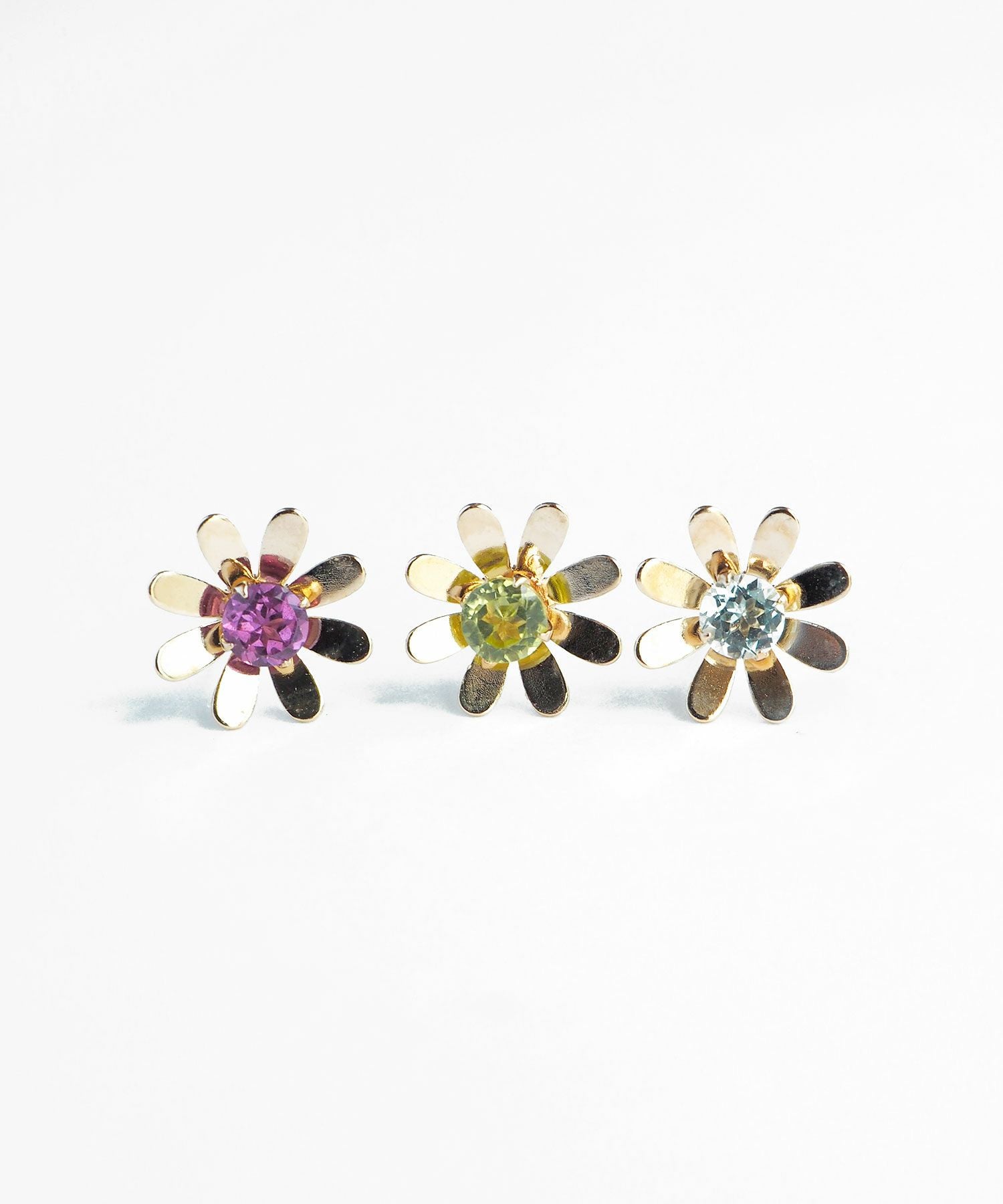 【web限定】[K10]フロラジェムストーンピアス