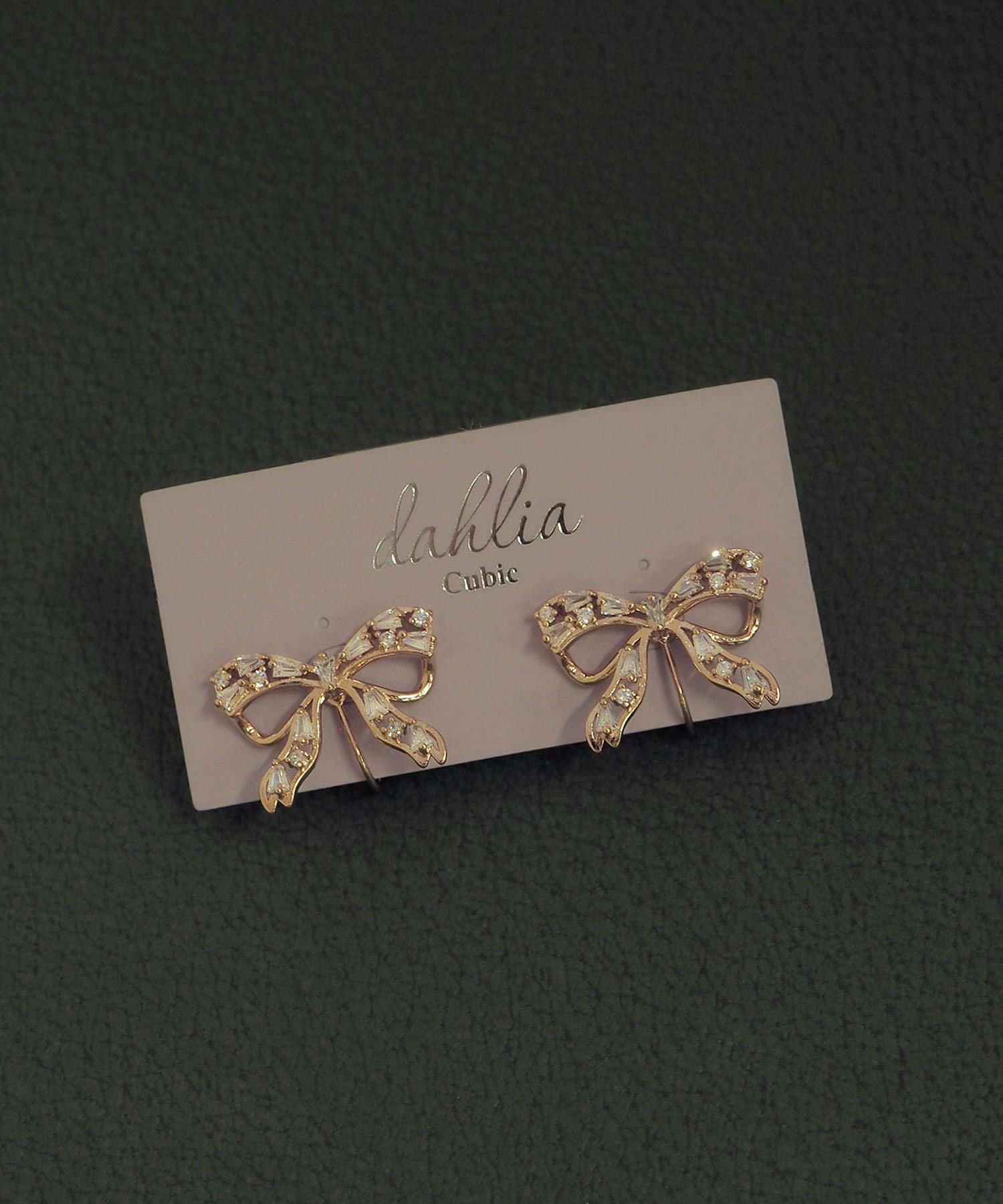 まる様ご確認用♡お名前リボンイヤリング ジルコニアリボンイヤリング【Dahlia】 | 【公式】MUK ONLINE SHOP