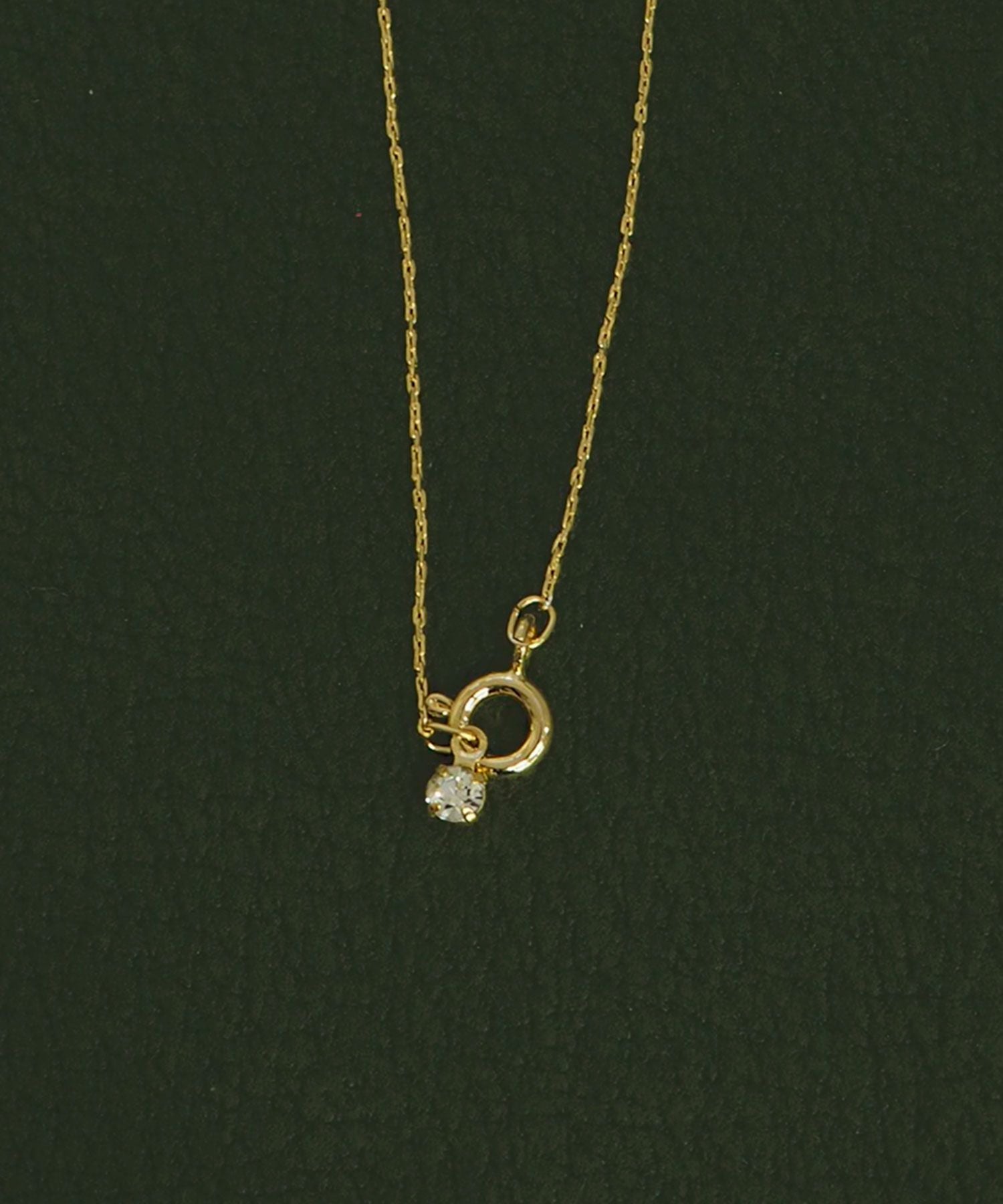 キュービックリボンネックレス