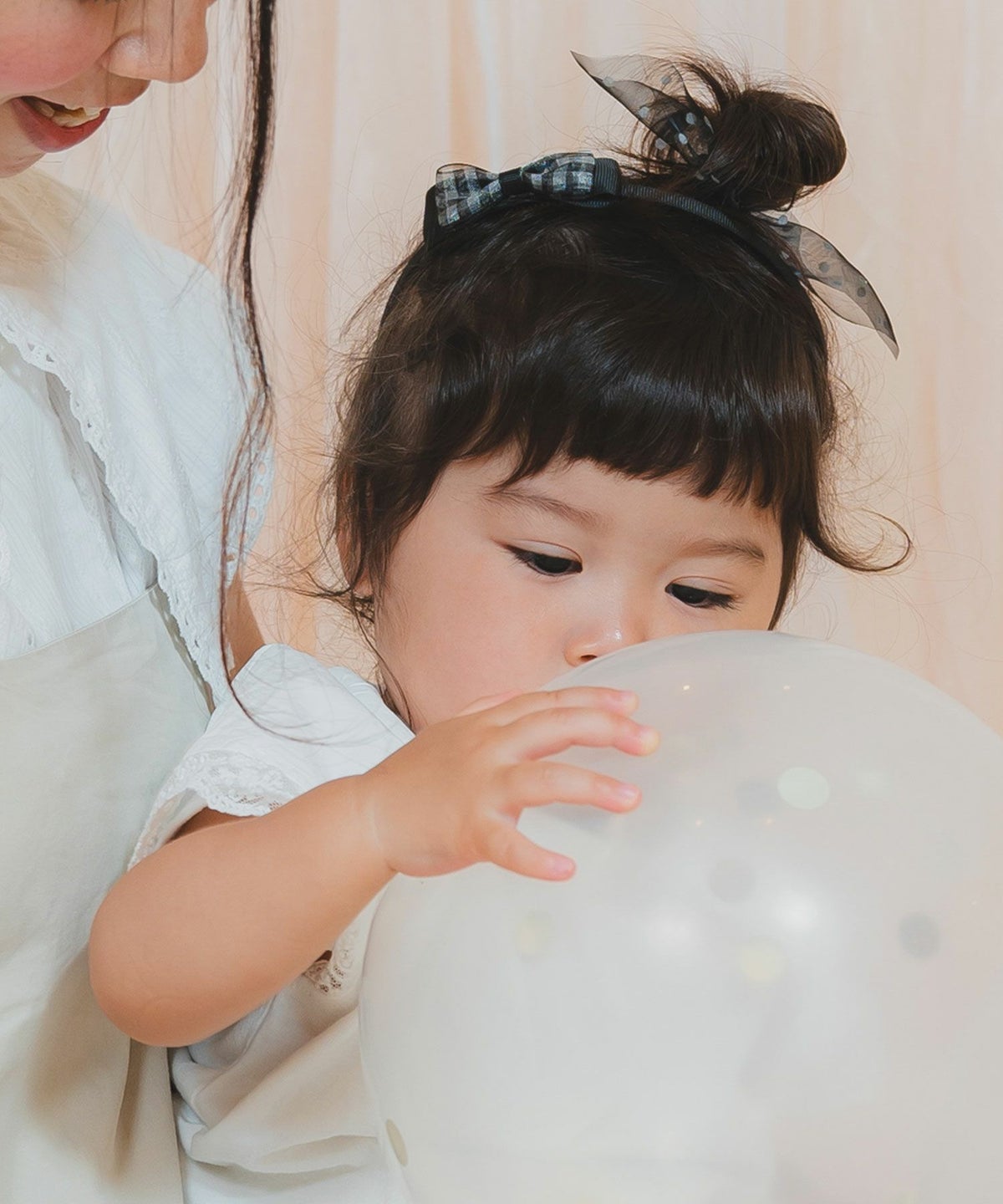 チェックリボンカチューシャ【JUNO kids】